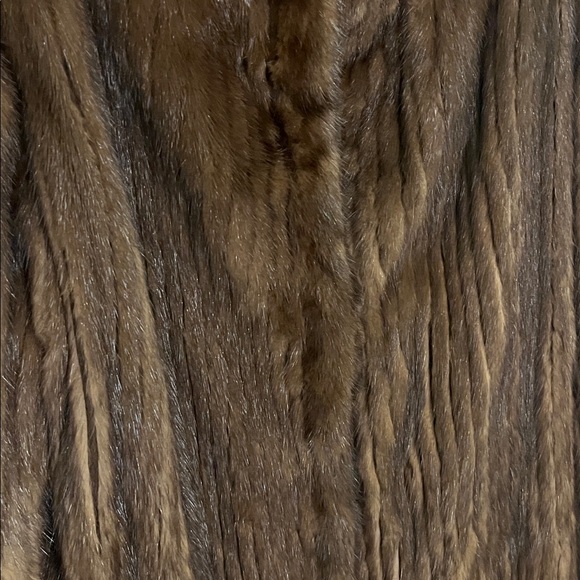 100% Real Vintage Mahogany Mink Fur Coat Beautiful Elegant M - Picture 3 of 14